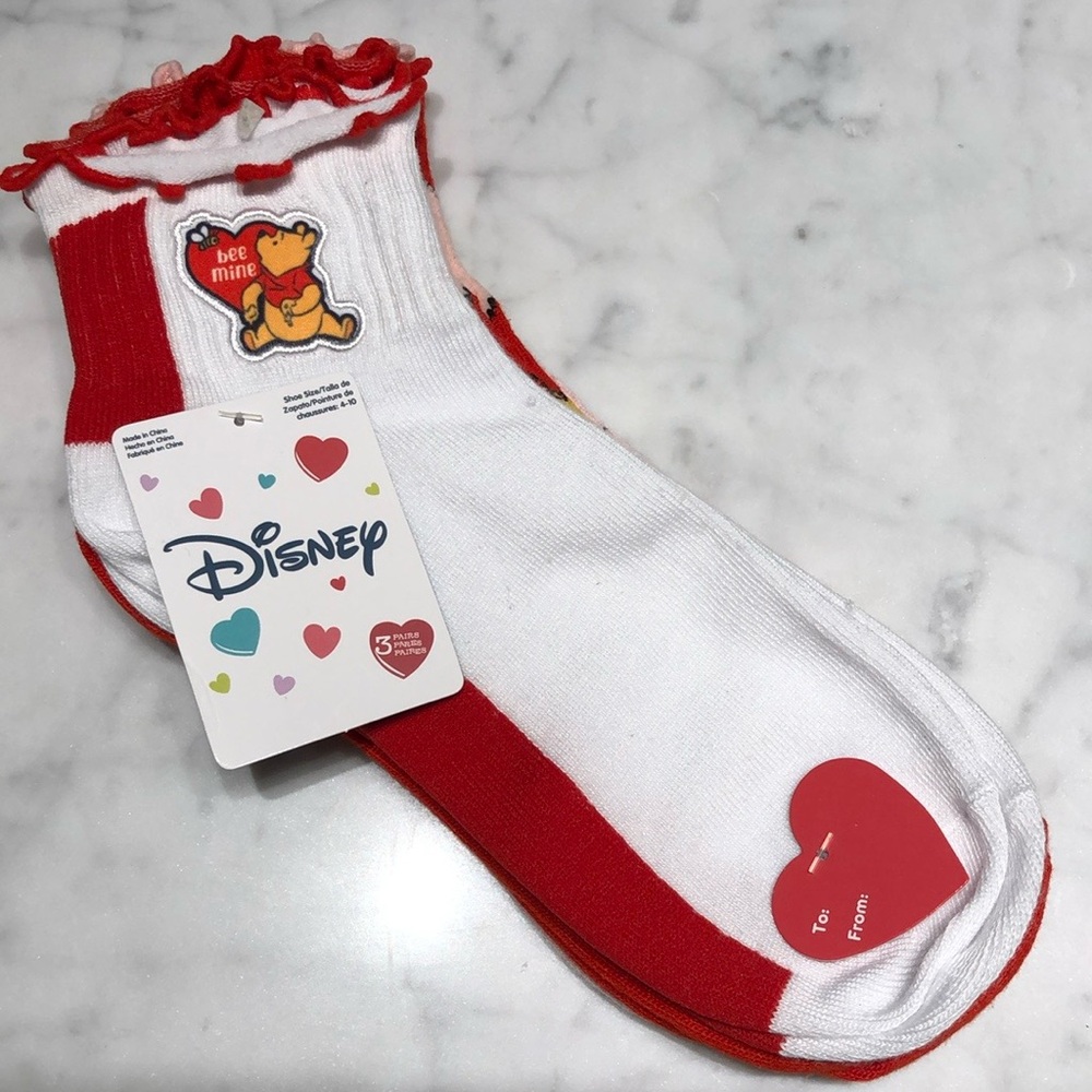 Disney 3 Pack Pooh Bear Socks
